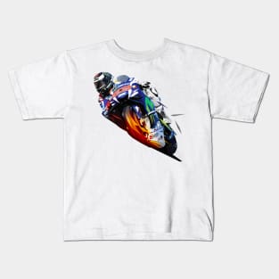 Jorge Lorenzo low poly Kids T-Shirt